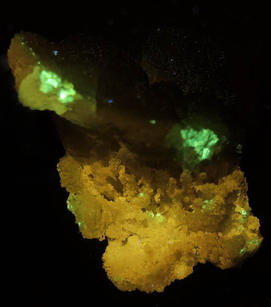 Smithsonite on Willemite from Djebel Nador, Constantine, Algeria