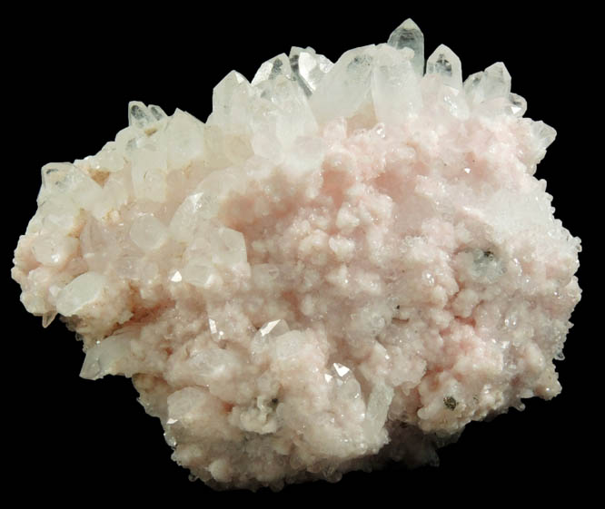 Rhodochrosite and Quartz from Cavnic Mine, Maramures, Romania