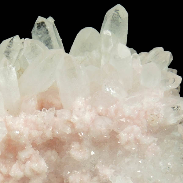 Rhodochrosite and Quartz from Cavnic Mine, Maramures, Romania