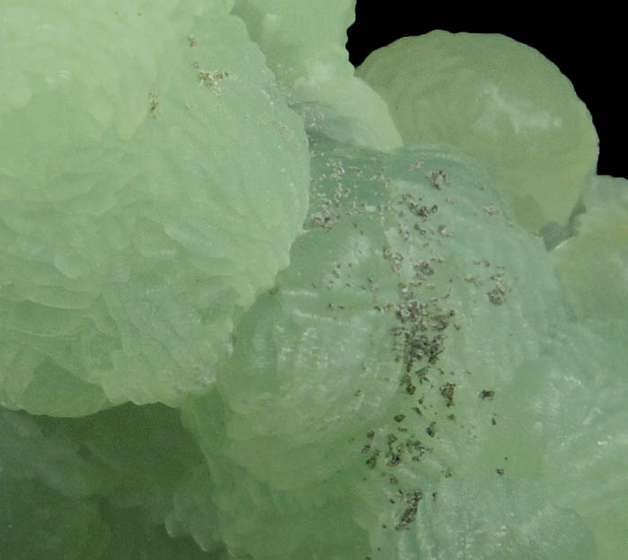 Prehnite from O and G Industries Southbury Quarry, Southbury, New Haven County, Connecticut