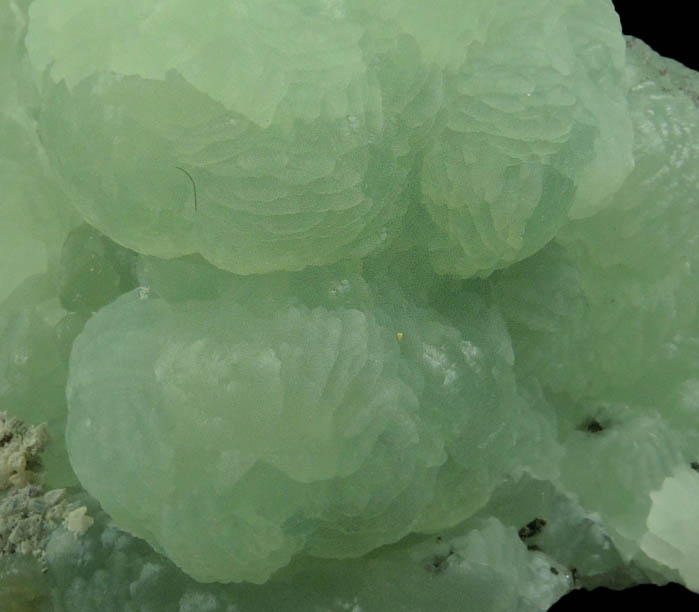 Prehnite from O and G Industries Southbury Quarry, Southbury, New Haven County, Connecticut