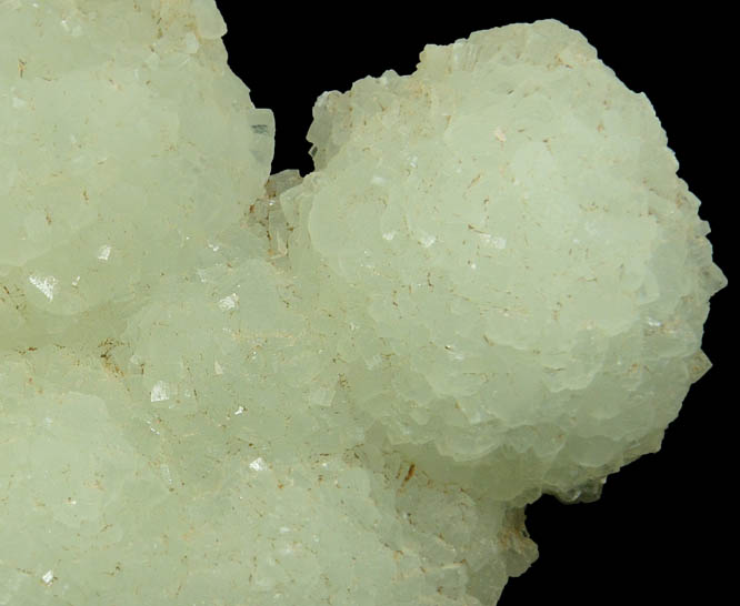 Prehnite from O and G Industries Southbury Quarry, Southbury, New Haven County, Connecticut