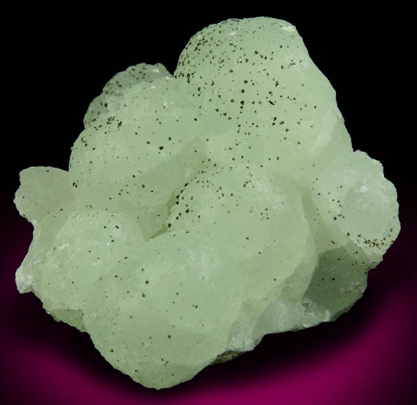 Prehnite with Pumpellyite(?) from O and G Industries Southbury Quarry, Southbury, New Haven County, Connecticut