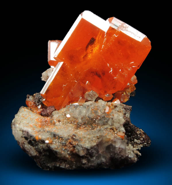 Wulfenite from Red Cloud Mine, Silver District, La Paz County, Arizona