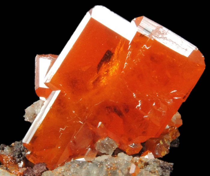 Wulfenite from Red Cloud Mine, Silver District, La Paz County, Arizona