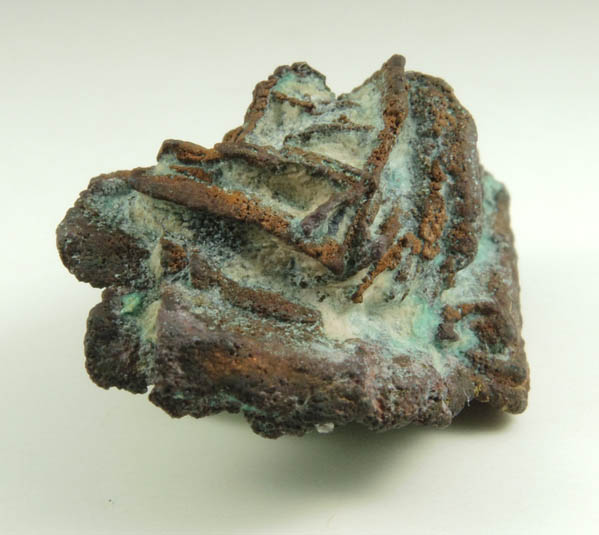 Copper pseudomorphs after Azurite from Copper Rose Mine, Georgetown District, Grant County, New Mexico