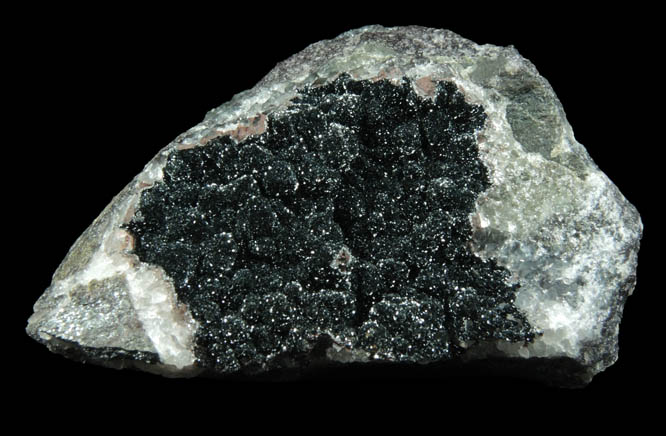 Hematite on Quartz from Republic Mine, Marquette County, Michigan