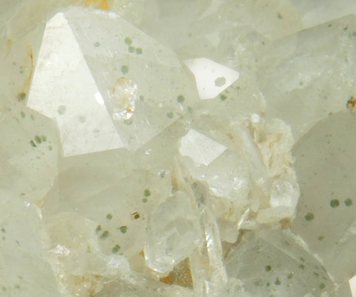 Quartz with Chamosite inclusions from Red Bridge Mine, Spring Glen, Ellenville District, Ulster County, New York