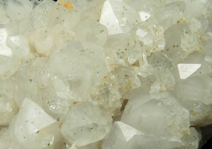 Quartz with Chamosite inclusions from Red Bridge Mine, Spring Glen, Ellenville District, Ulster County, New York