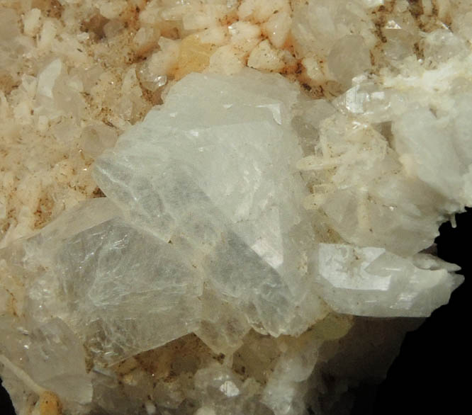 Heulandite, Laumontite, Prehnite, Stilbite, Quartz from Upper New Street Quarry, Paterson, Passaic County, New Jersey