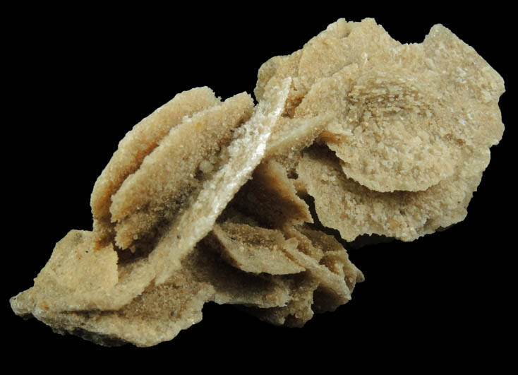 Gypsum with sand inclusions from Dhahran, Mintaqah Ash Sharqiyah, Saudi Arabia