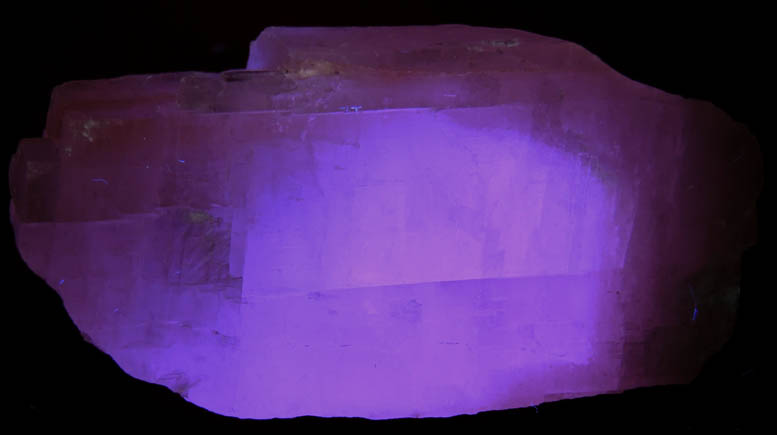 Calcite (fluorescent and phosphorescent) from near Lampasas, Burnet County, Texas