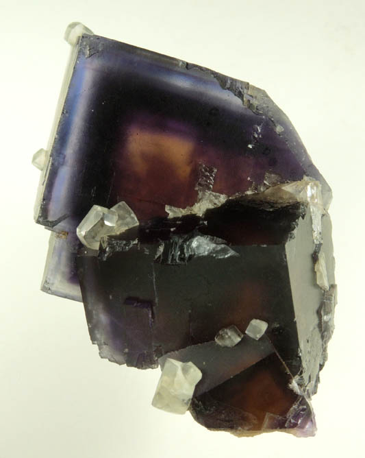 Fluorite with Calcite from Denton Mine, Harris Creek District, Hardin County, Illinois