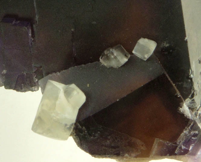 Fluorite with Calcite from Denton Mine, Harris Creek District, Hardin County, Illinois