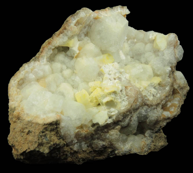 Analcime with Laumontite pseudomorphs after Apophyllite from North Table Mountain, Golden, Jefferson County, Colorado