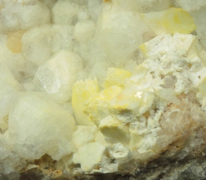 Analcime with Laumontite pseudomorphs after Apophyllite from North Table Mountain, Golden, Jefferson County, Colorado