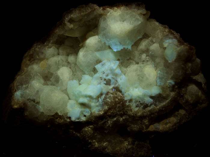 Analcime with Laumontite pseudomorphs after Apophyllite from North Table Mountain, Golden, Jefferson County, Colorado