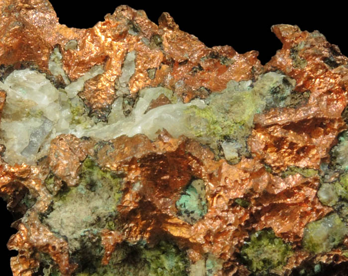 Copper (native copper) from Keweenaw Peninsula Copper District, Michigan