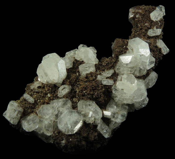 Apophyllite, Calcite, Quartz, Chamosite-Goethite from Millington Quarry, Bernards Township, Somerset County, New Jersey