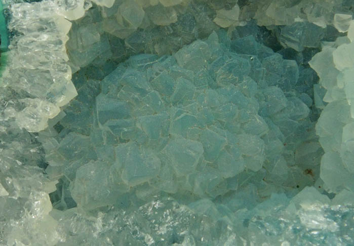 Quartz on Chrysocolla from Bagdad, Eureka District, Yavapai County, Arizona