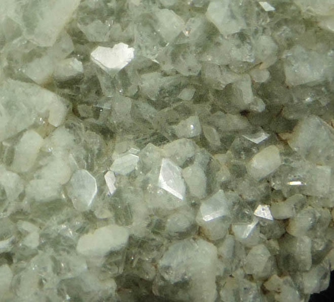 Apophyllite on Prehnite from Millington Quarry, Bernards Township, Somerset County, New Jersey