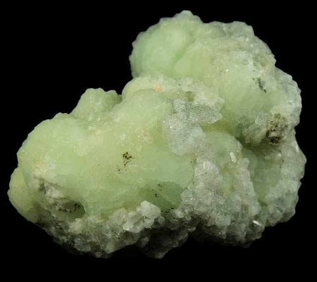 Apophyllite on Prehnite from Millington Quarry, Bernards Township, Somerset County, New Jersey