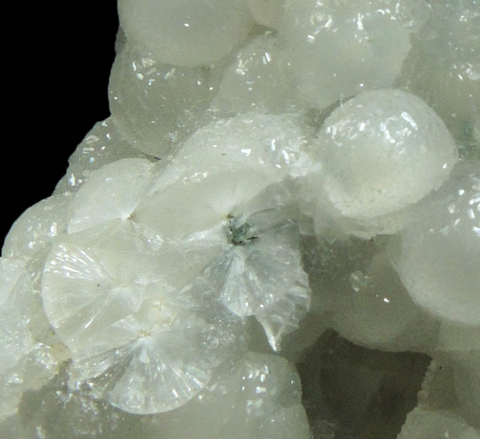 Prehnite (white) from O and G Industries Southbury Quarry, Southbury, New Haven County, Connecticut