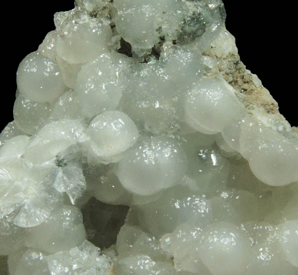 Prehnite (white) from O and G Industries Southbury Quarry, Southbury, New Haven County, Connecticut