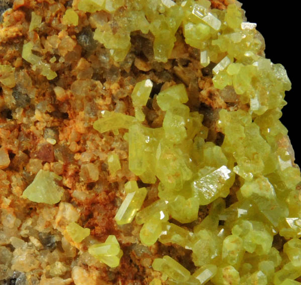 Pyromorphite from Grube Beim Stollen, Grafenwhr, Oberpfalz, Bayern (Bavaria), Germany