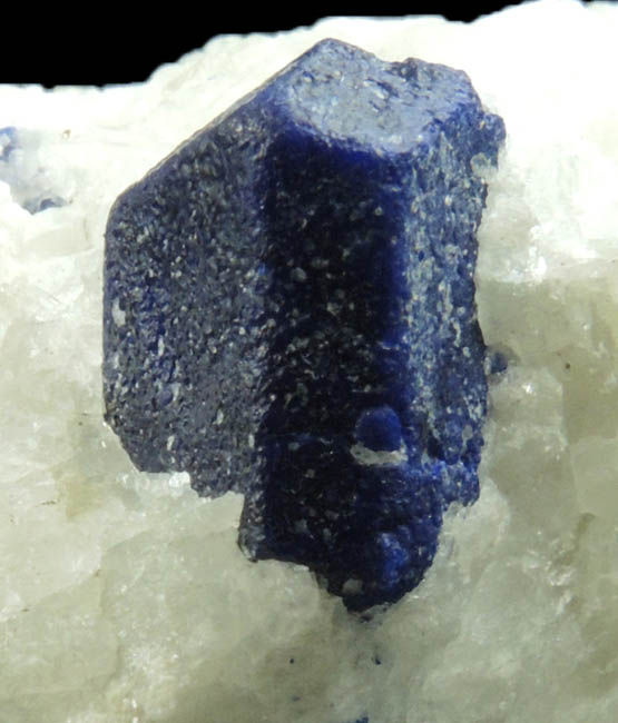 Lazurite var. Lapis Lazuli in marble from Sar-e-Sang, Kokscha Valley, Badakshan, Afghanistan (Type Locality for Lazurite)