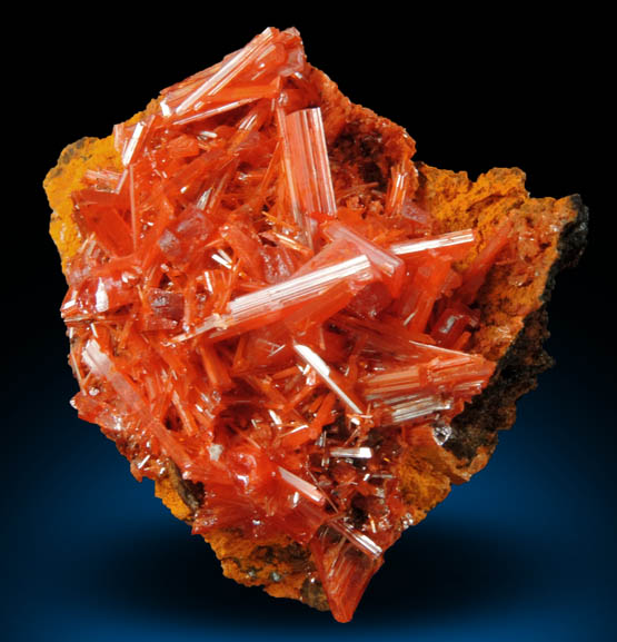 Crocoite from Red Lead Mine, Dundas, Tasmania, Australia