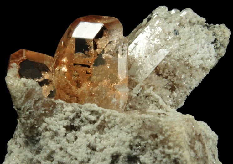 Topaz and Bixbyite on rhyolite from Thomas Range, Juab County, Utah (Type Locality for Bixbyite)