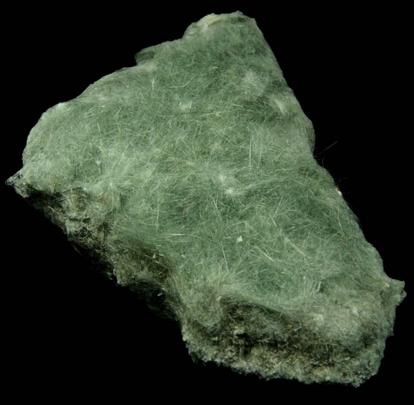 Actinolite var. Byssolite from Centreville Quarry, Fairfax County, Virginia