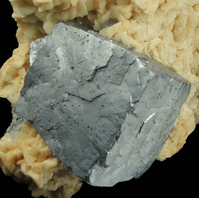 Galena on Dolomite from (Smallcleugh Mine), Alston Moor, Cumbria, England