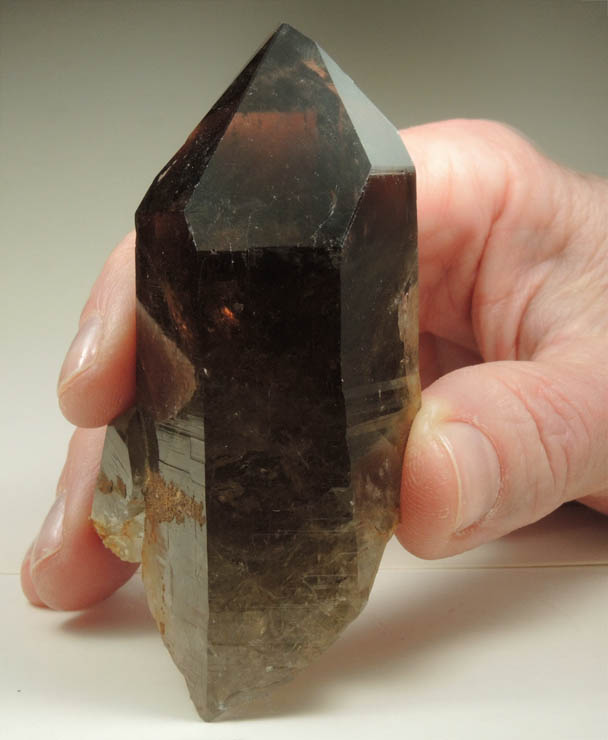 Quartz var. Smoky Quartz (Dauphin Law Twinned) from Canton Uri, Switzerland