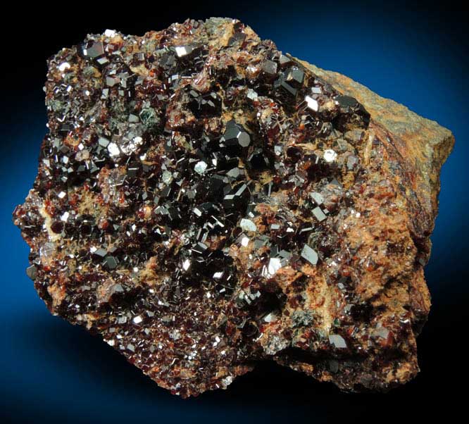 Grossular Garnet with Clinochlore from Valle della Gava, Voltri, Genova, Liguria, Italy