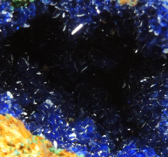 Azurite with minor Malachite from Concepcin del Oro, Zacatecas, Mexico