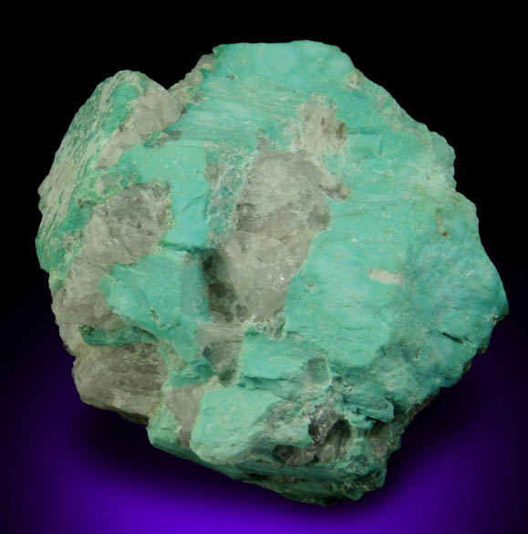 Turquoise from William Tell Mine, Ithaca Peak, Mineral Park District, Mohave County, Arizona