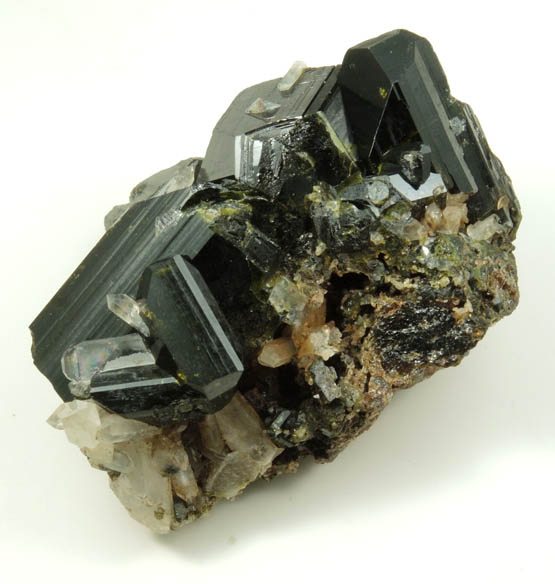 Epidote with Quartz from Green Monster Mountain-Copper Mountain area, south of Sulzer, Prince of Wales Island, Alaska