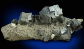 Galena with Calcite and Chalcopyrite from Sweetwater Mine, Viburnum Trend, Reynolds County, Missouri