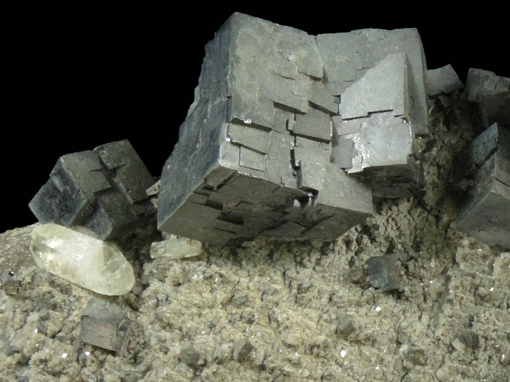 Galena with Calcite and Chalcopyrite from Sweetwater Mine, Viburnum Trend, Reynolds County, Missouri