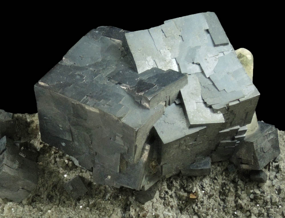 Galena with Calcite and Chalcopyrite from Sweetwater Mine, Viburnum Trend, Reynolds County, Missouri