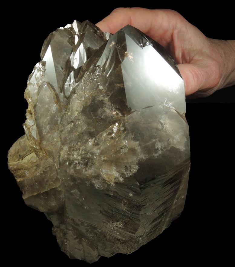 Quartz var. Smoky Quartz from North Moat Mountain, Bartlett, Carroll County, New Hampshire