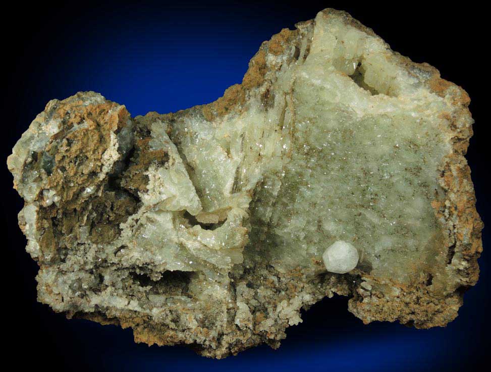 Analcime on Datolite pseudomorphs after Calcite from Millington Quarry, Bernards Township, Somerset County, New Jersey