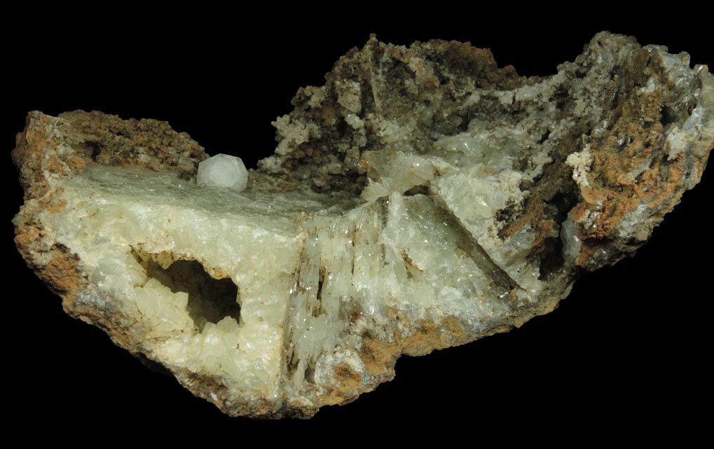 Analcime on Datolite pseudomorphs after Calcite from Millington Quarry, Bernards Township, Somerset County, New Jersey