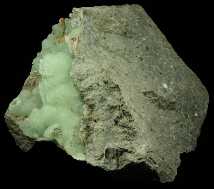 Apophyllite over Prehnite from Millington Quarry, Bernards Township, Somerset County, New Jersey