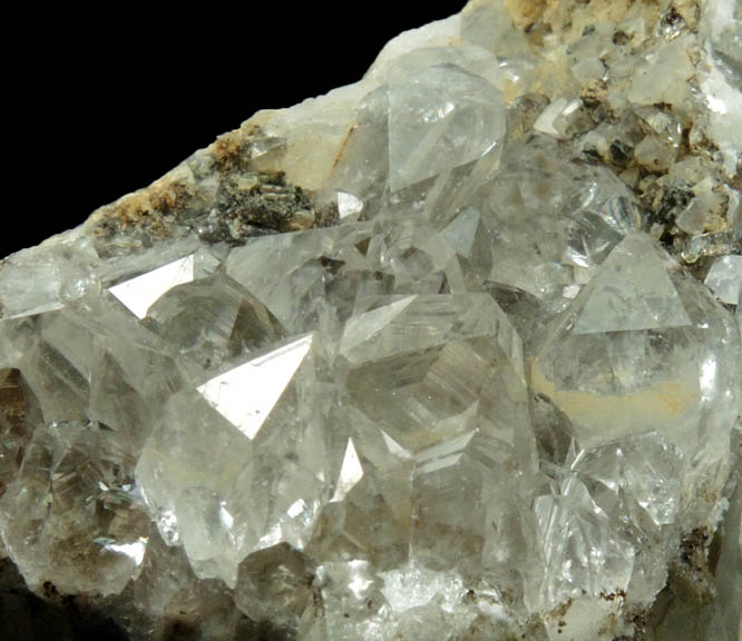 Quartz var. Smoky Quartz with minor Calcite from Millington Quarry, Bernards Township, Somerset County, New Jersey