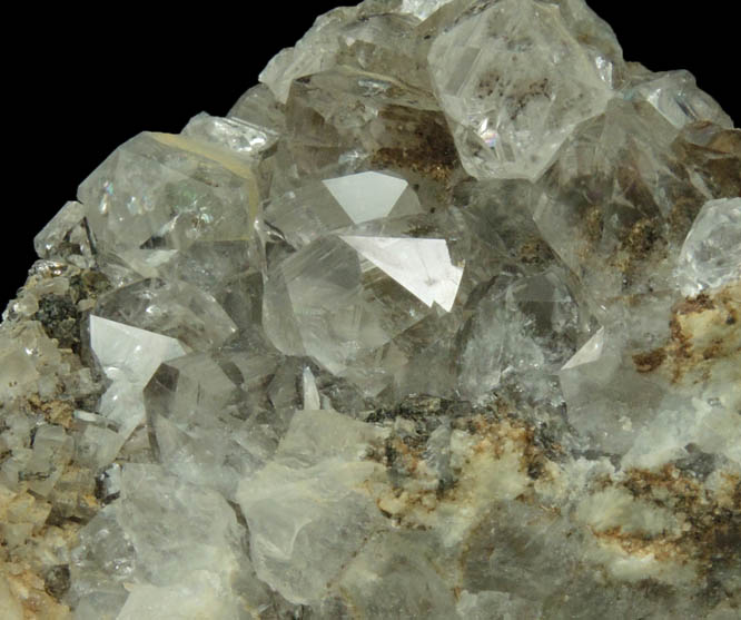 Quartz var. Smoky Quartz with minor Calcite from Millington Quarry, Bernards Township, Somerset County, New Jersey