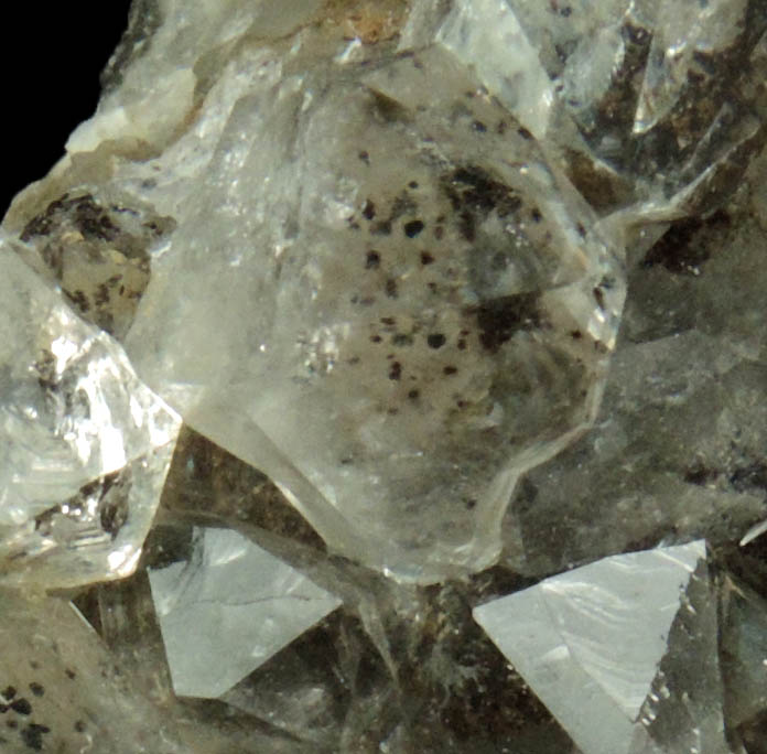 Quartz var. Smoky Quartz with Goethite inclusions from Millington Quarry, Bernards Township, Somerset County, New Jersey