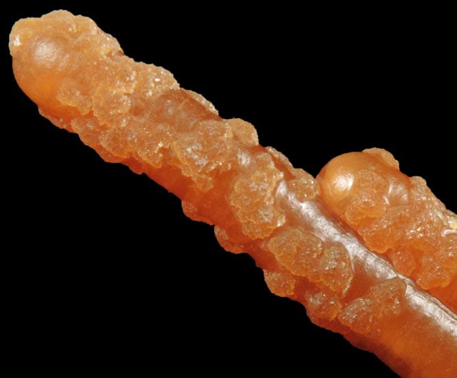 Calcite (stalactitic) from Bud Ehrle Locality, near Miles City, Carter County, Montana